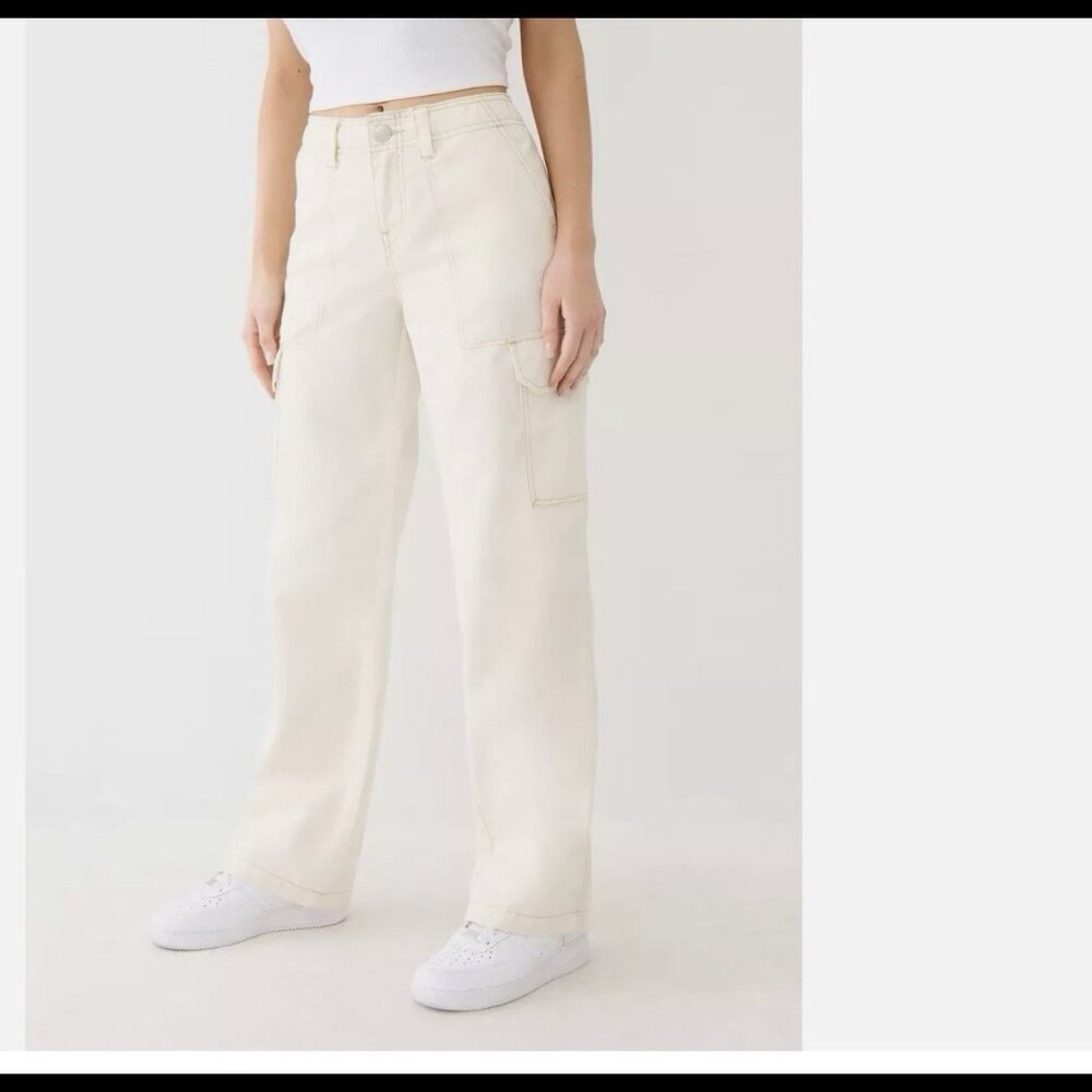 True Religion Military SN Cargo Pants Size 29 Winter White MSRP $139 NWT Womens - Picture 11 of 11